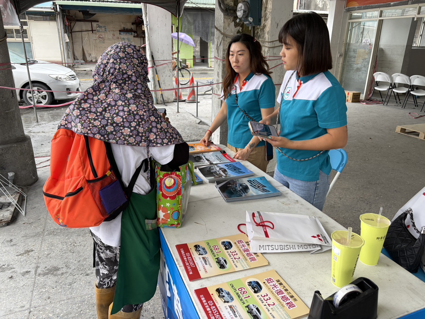 中華三菱進駐花蓮光復鄉提供當地居民關懷諮詢服務